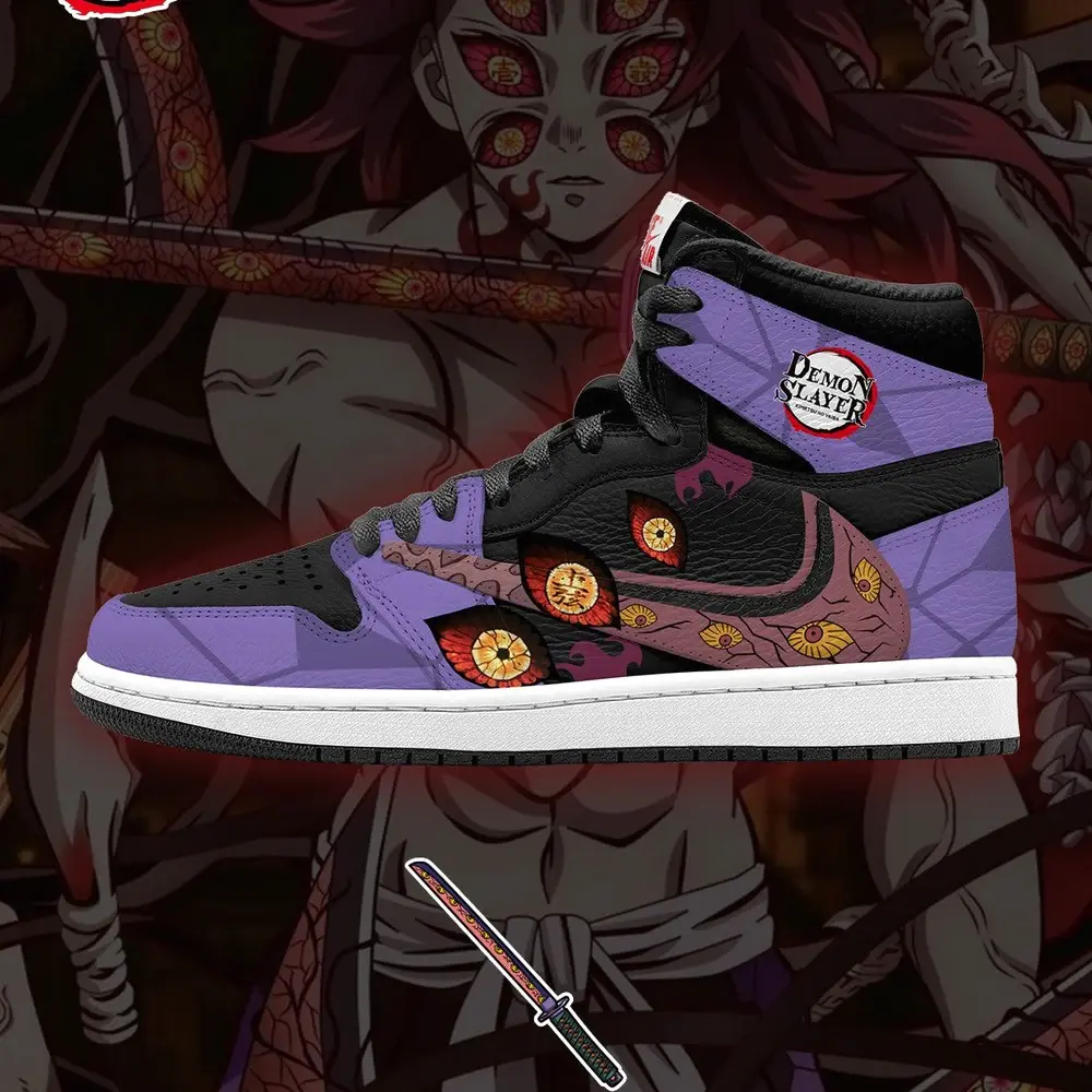 Kokushibo V.2 Demon Slayer Limited Edition High Top Shoes - Shoesmates Kokushibo V.2 Demon Slayer Limited Edition High Top Shoes - Sneakatelier Sneakatelier