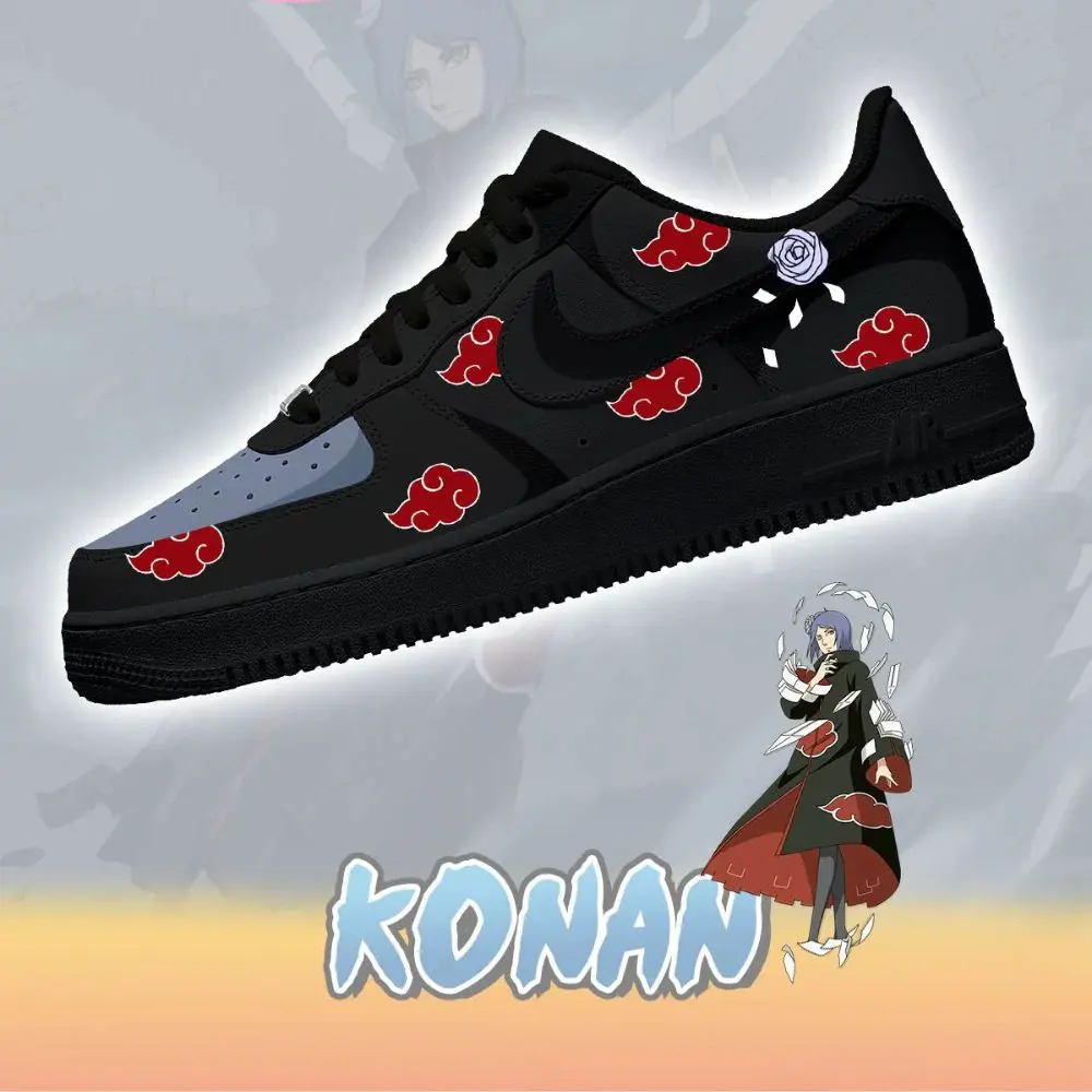 Konan No.1 Naruto Limited Custom Low Top Shoes - Sneakatelier
