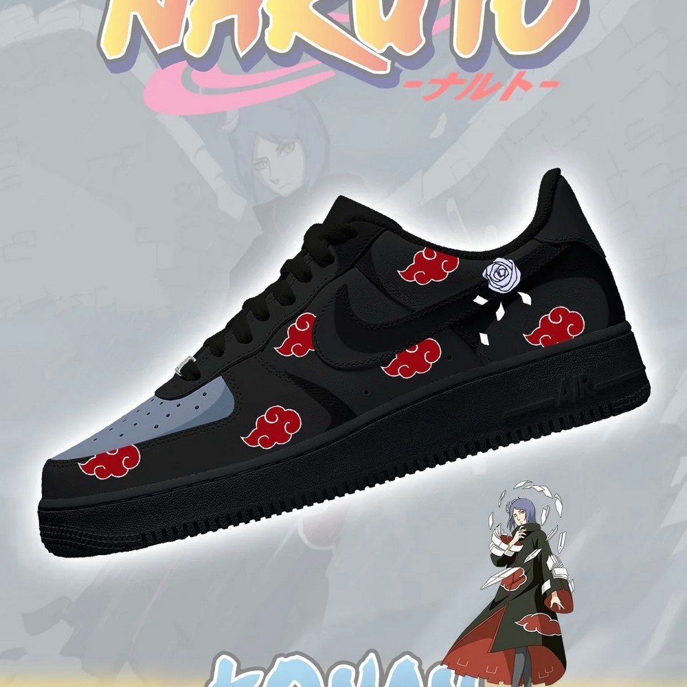 Konan No.2 Akatsuki AF1 Shoes - Sneakatelier