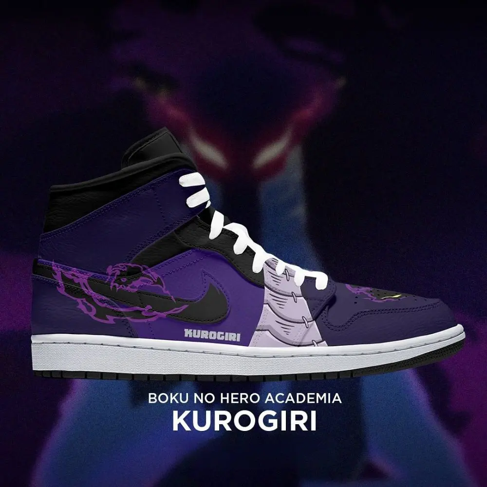Kurogiri Boku No Hero Academia High Top Shoes - Sneakatelier