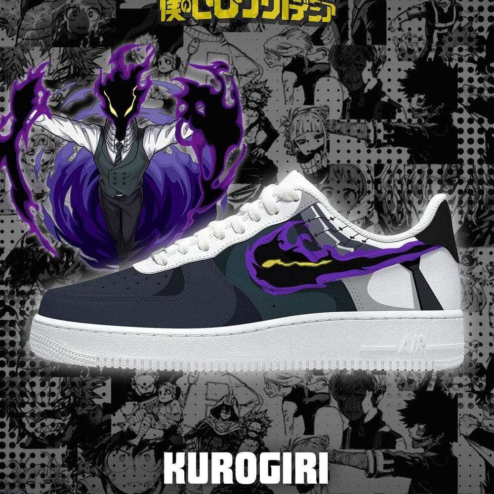 Kurogiri My Hero Academia AF1 Shoes - Shoesmates Kurogiri My Hero Academia AF1 Shoes - Sneakatelier Sneakatelier