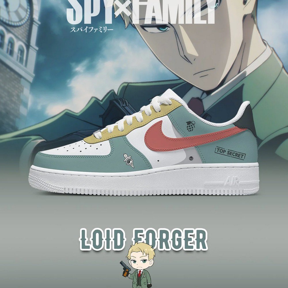 Loid Forger Spy X Family AF1 Shoes - Sneakatelier