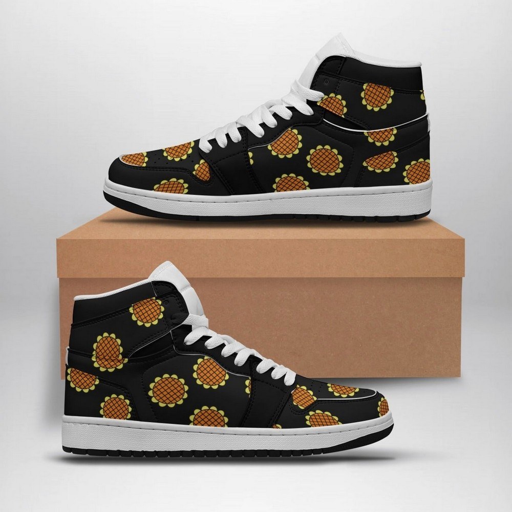 Luffy Dressrosa Pattern One Piece AJ1 Shoes - Sneakatelier