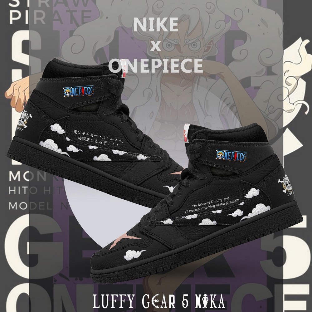 Luffy Gear 5 Nika V.2 One Piece Limited High Top Shoes - Shoesmates Luffy Gear 5 Nika V.2 One Piece Limited High Top Shoes - Sneakatelier Sneakatelier