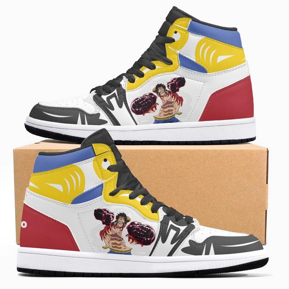 Luffy Gear 5 One Piece AJ1 Shoes - Sneakatelier