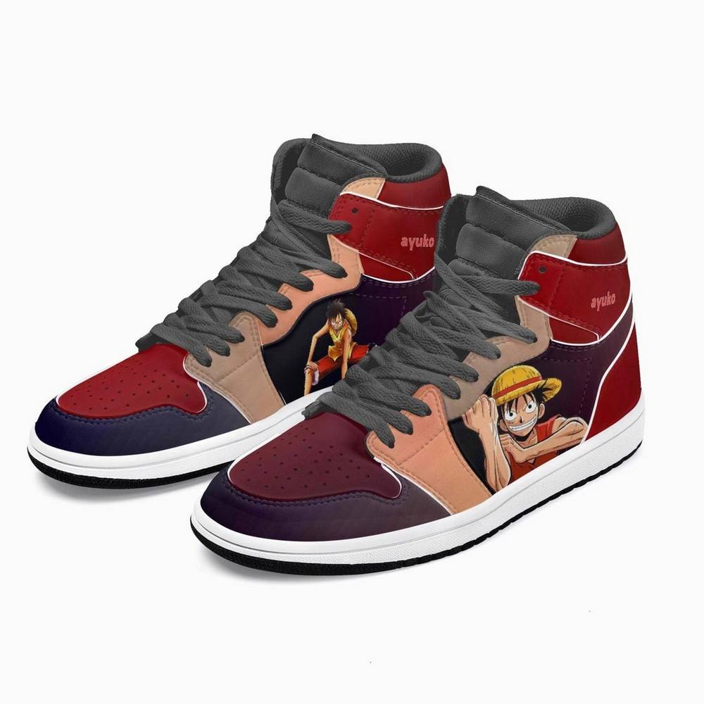 Luffy Mid One Pice AJ1 Shoes - Shoesmates Luffy Mid One Pice AJ1 Shoes - Sneakatelier Sneakatelier
