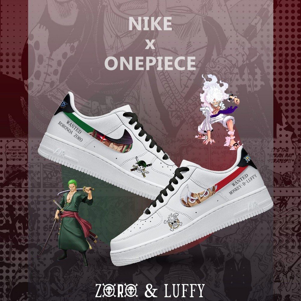 Luffy vs Zoro One Piece Limited Low Top Shoes - Sneakatelier