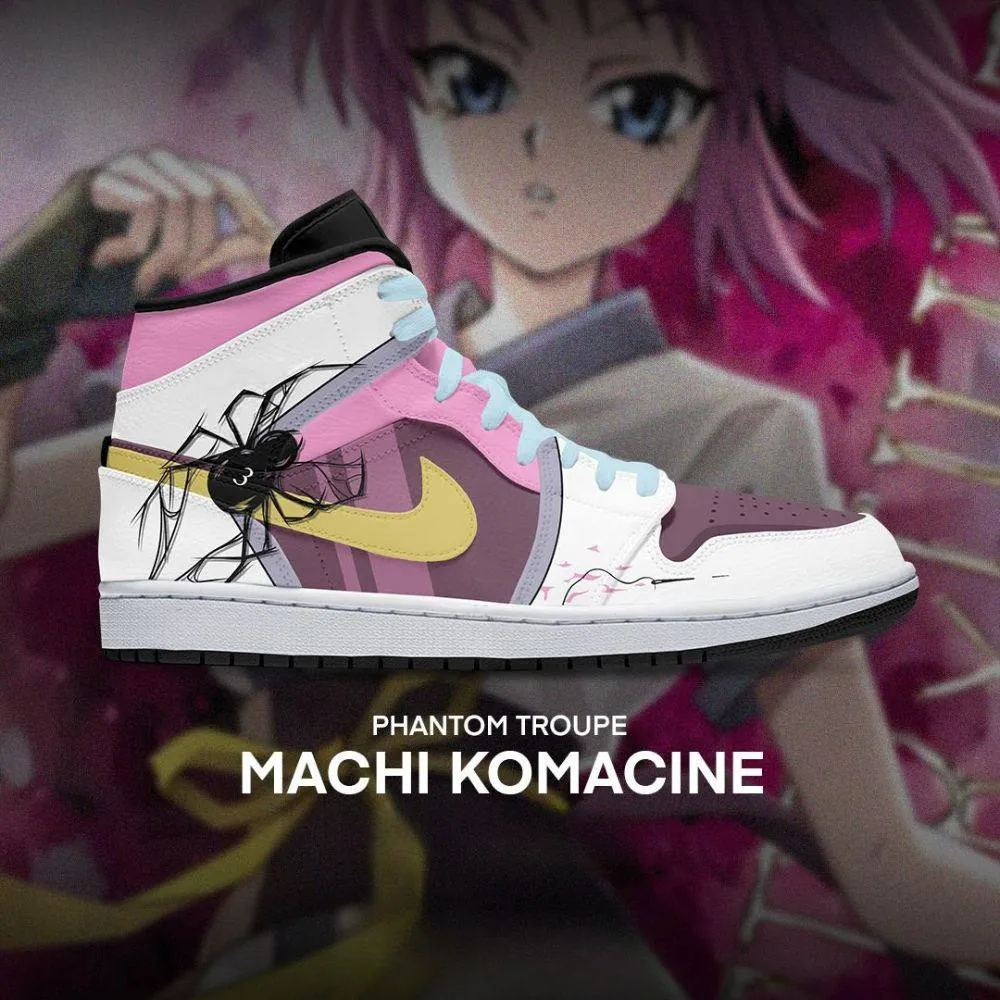Machi Komacine Hunter x Hunter Custom High Top Shoes - Sneakatelier