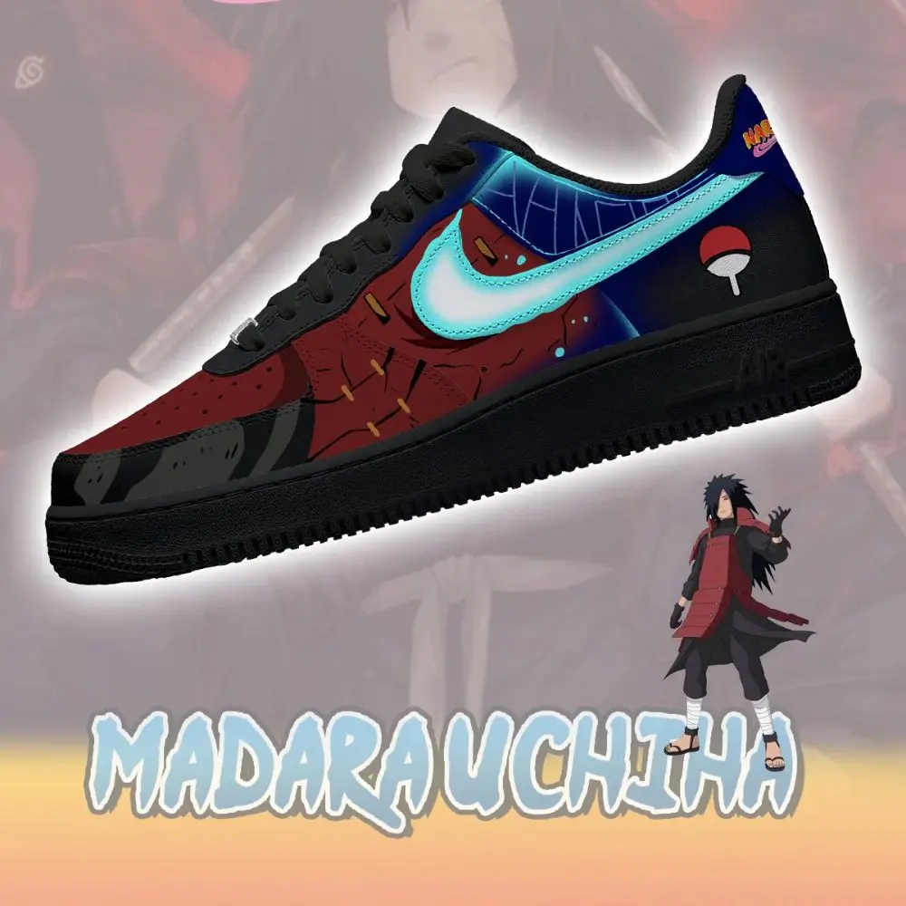 Madara Uchiha V.1 Naruto Limited Custom Low Top Shoes - Sneakatelier