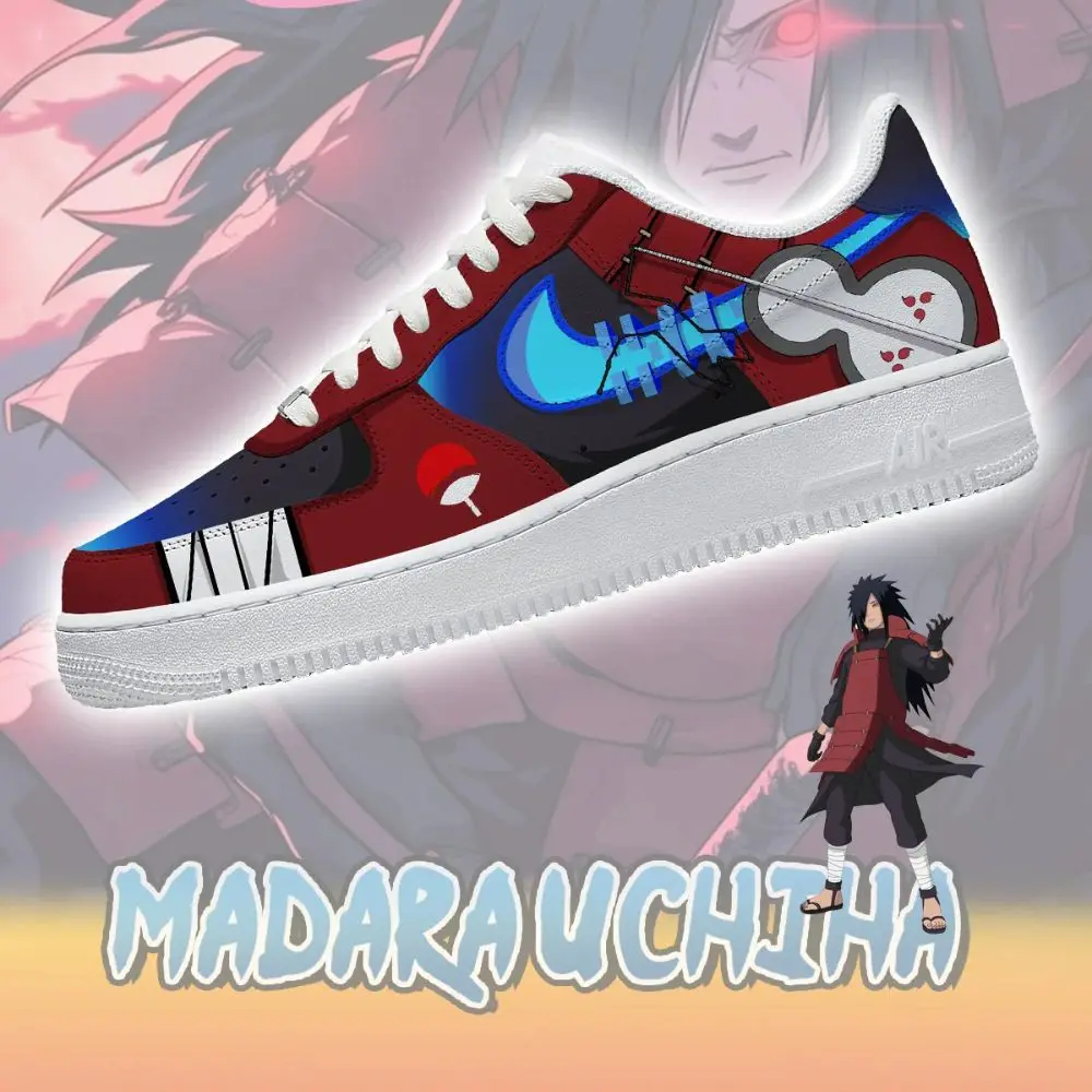 Madara Uchiha V.2 Naruto Limited Custom Low Top Shoes - Sneakatelier
