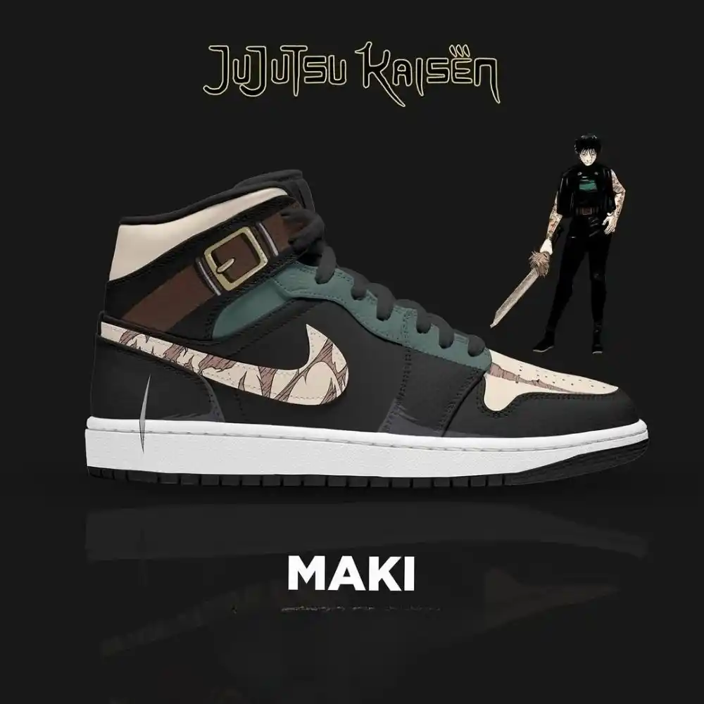 Maki Jujutsu Kaisen Edition High Top Shoes - Shoesmates Maki Jujutsu Kaisen Edition High Top Shoes - Sneakatelier Sneakatelier