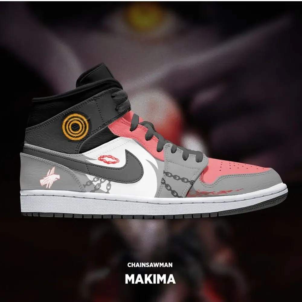 Makima Chainsaw Man Limited High Top Shoes - Sneakatelier