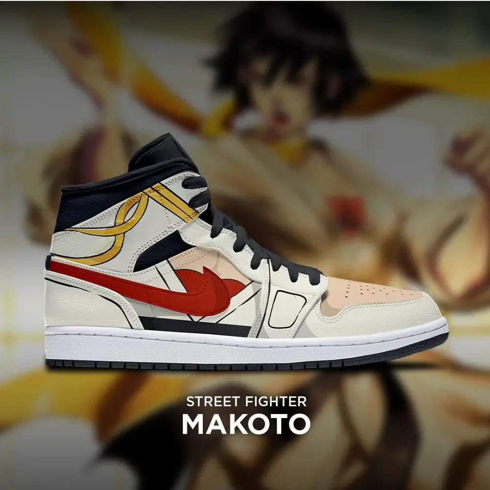 Makoto Street Fighter High Top Shoes - Sneakatelier