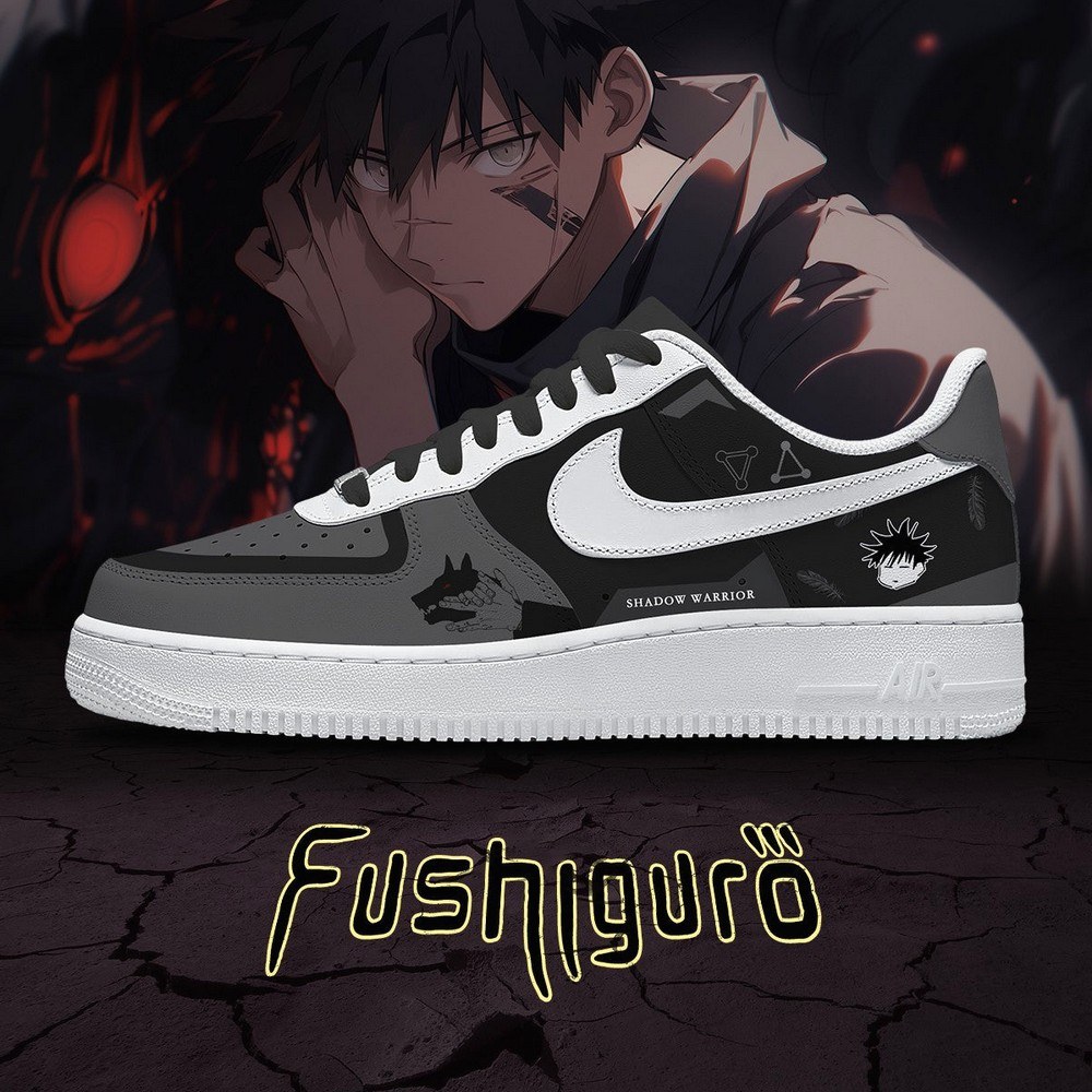 Megumi Fushiguro No.1 Jujutsu Kaisen AF1 Shoes - Sneakatelier