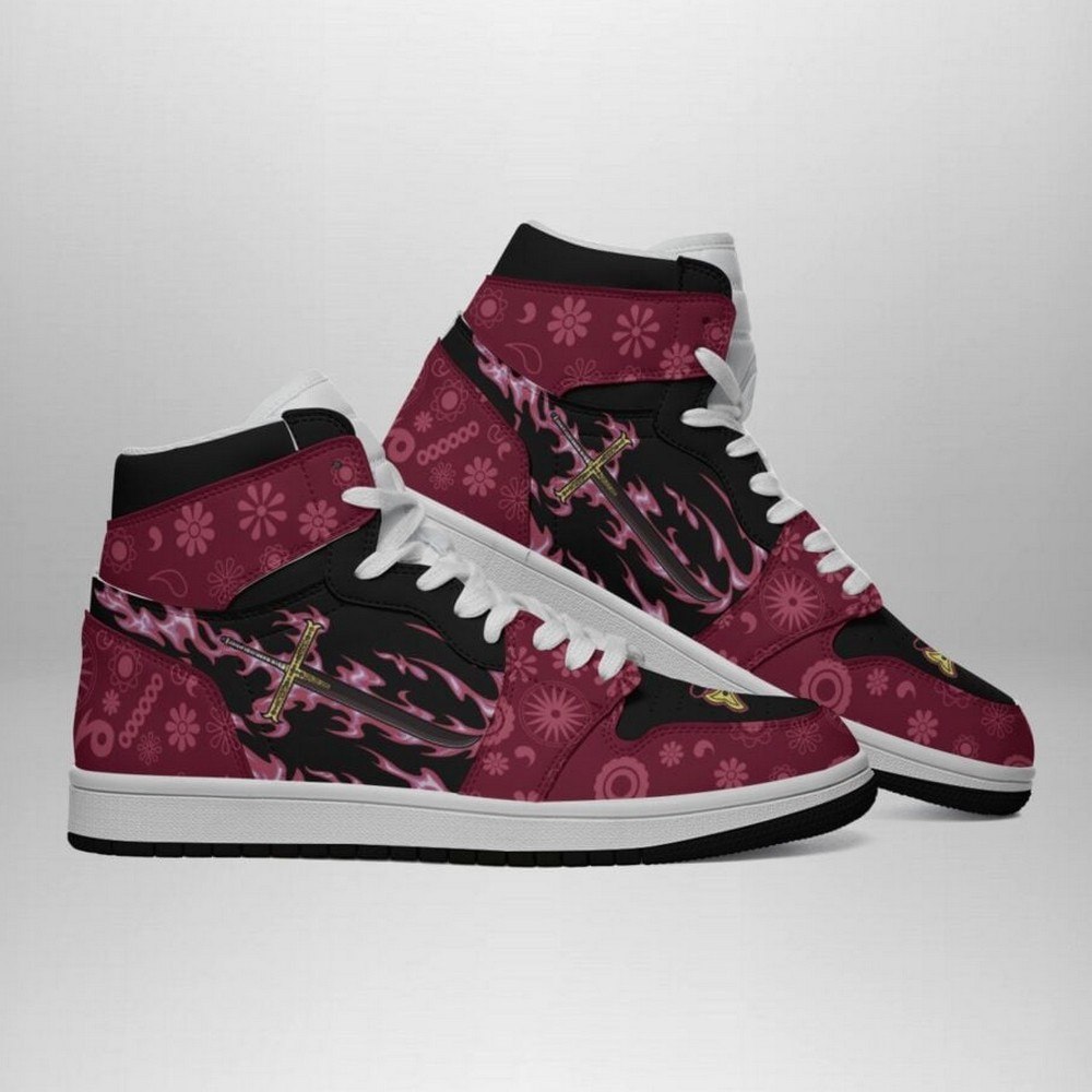 Mihawk One Piece AJ1 Shoes - Shoesmates Mihawk One Piece AJ1 Shoes - Sneakatelier Sneakatelier