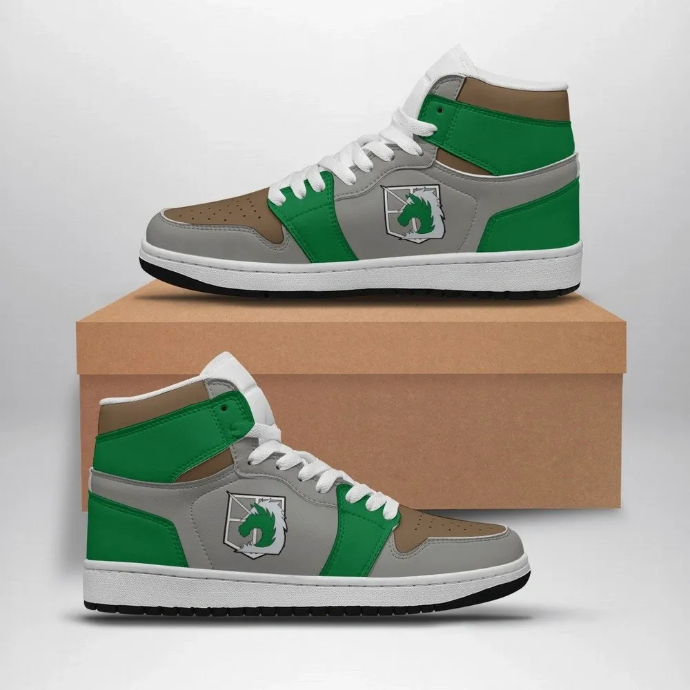 Military Police Attack On Titan Custom High Top Shoes - Shoesmates Military Police Attack On Titan Custom High Top Shoes - Sneakatelier Sneakatelier