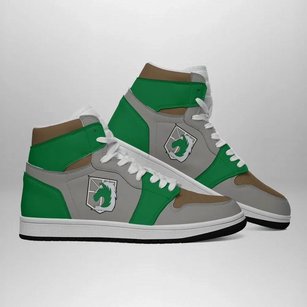 Military Police Attack On Titan Custom High Top Shoes - Shoesmates Military Police Attack On Titan Custom High Top Shoes - Sneakatelier Sneakatelier
