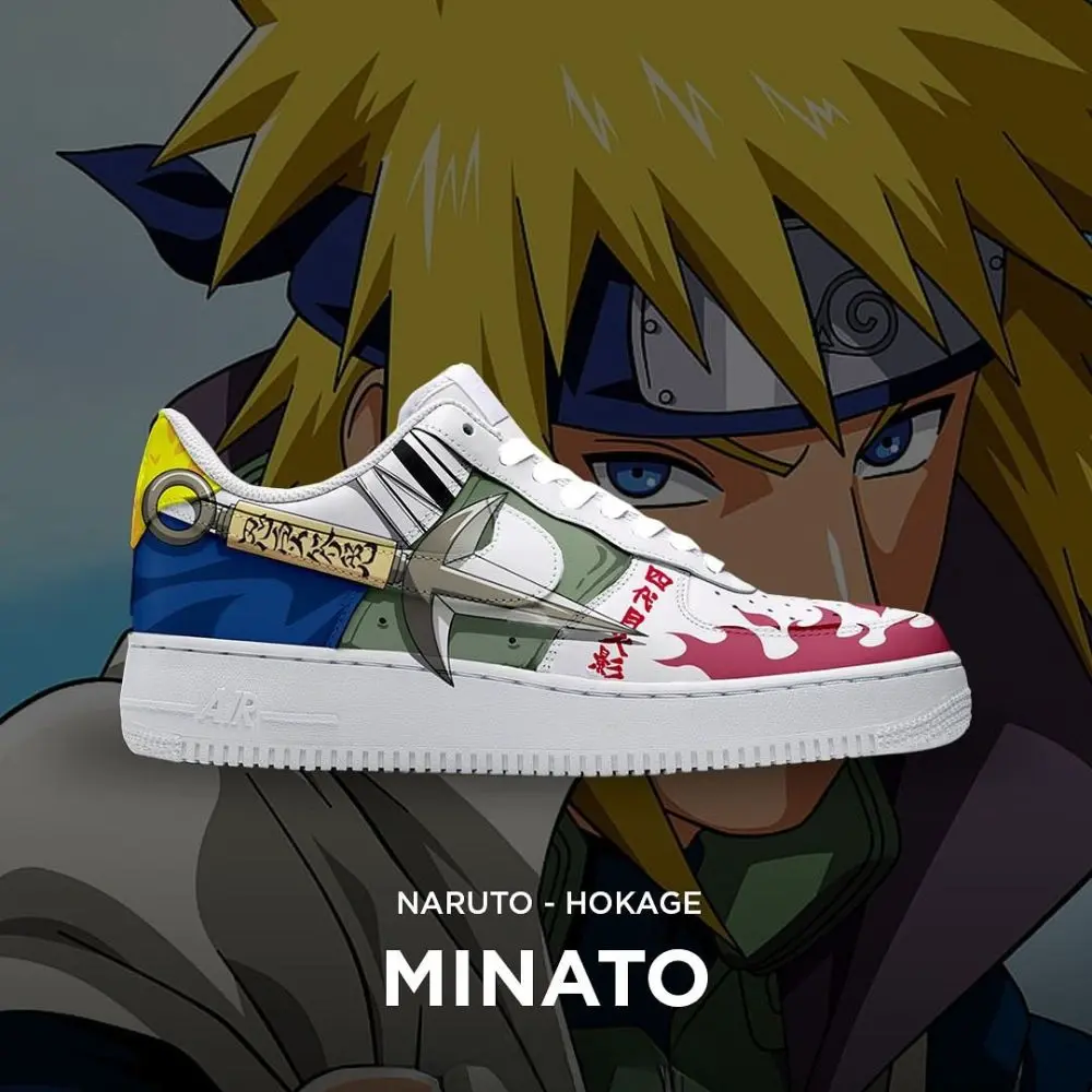 Minato Hokage Naruto Low Top Shoes - Sneakatelier