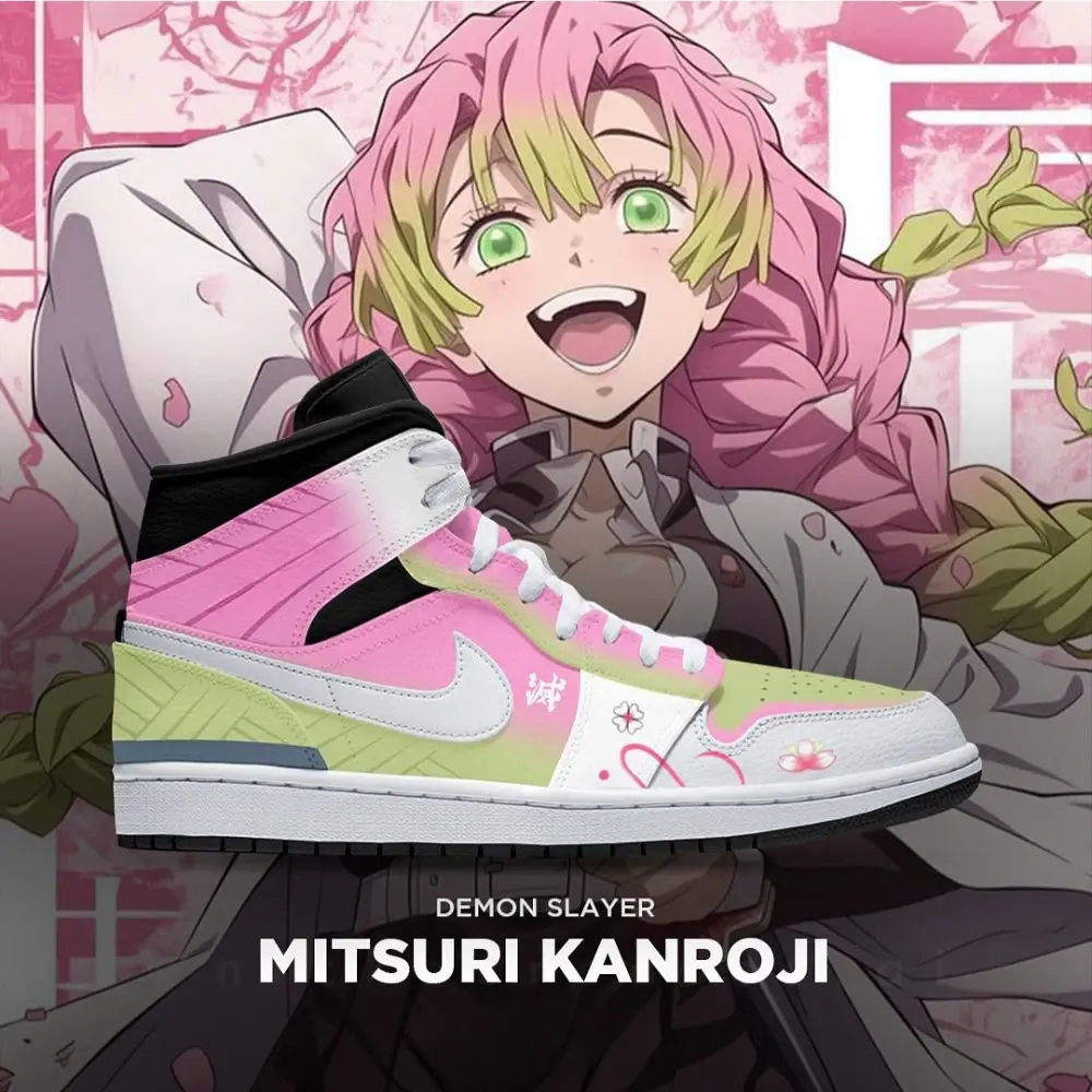 Mitsuri Kanroji Demon Slayer Limited High Top Shoes - Sneakatelier