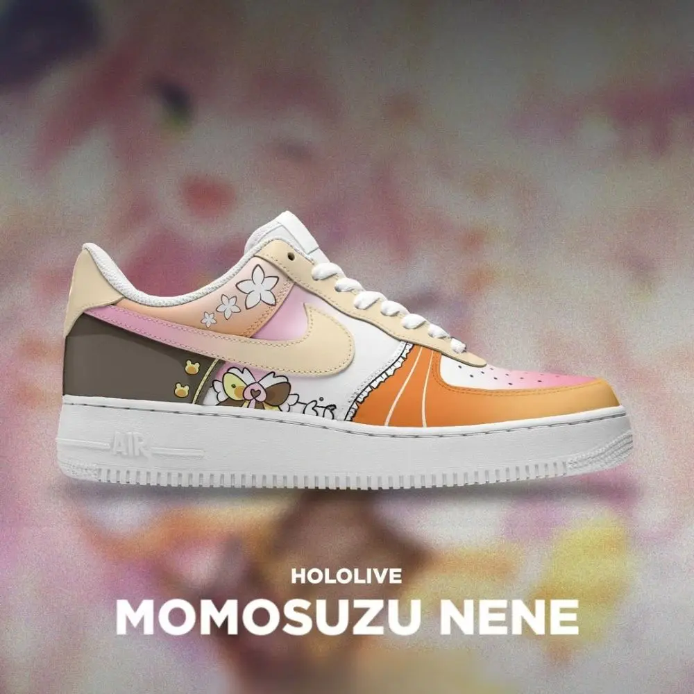 Momosuzu Nene Hololive Low Top Shoes - Shoesmates Momosuzu Nene Hololive Low Top Shoes - Sneakatelier Sneakatelier
