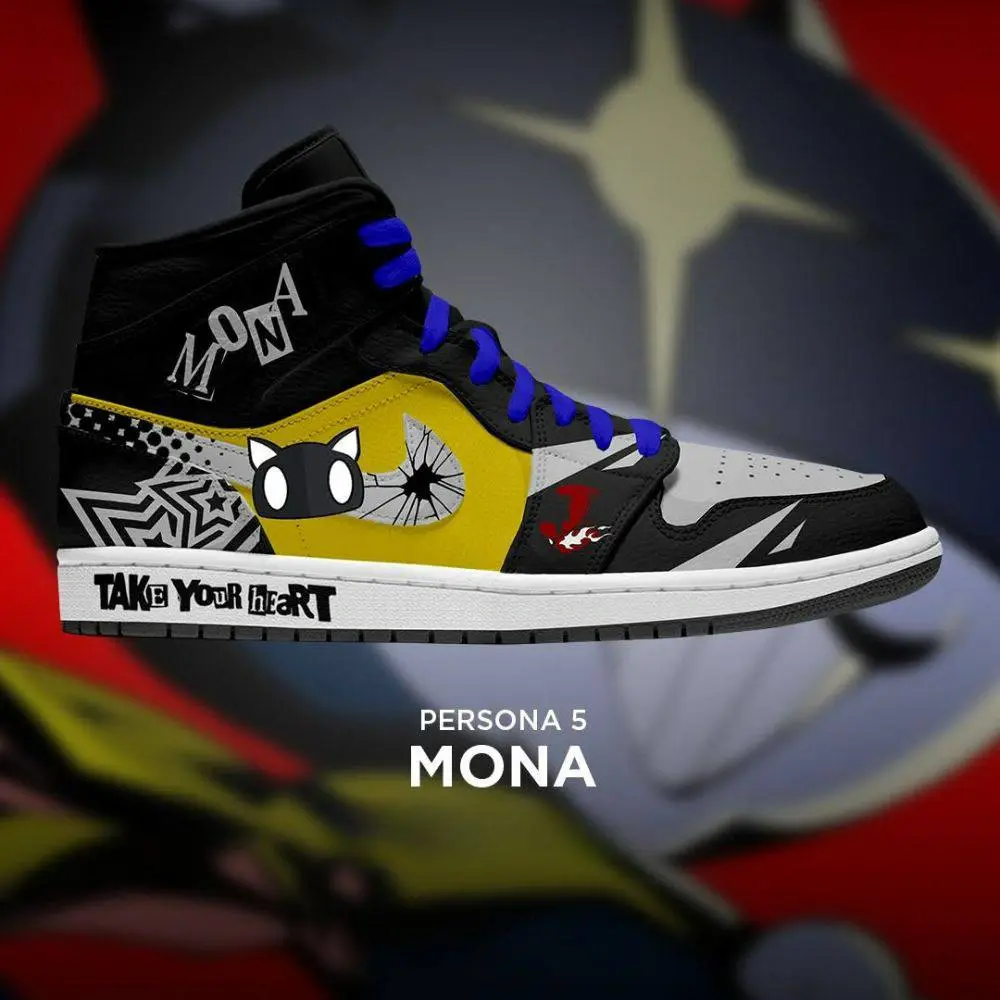 Mona Persona 5 Special Edition High Top Shoes - Sneakatelier