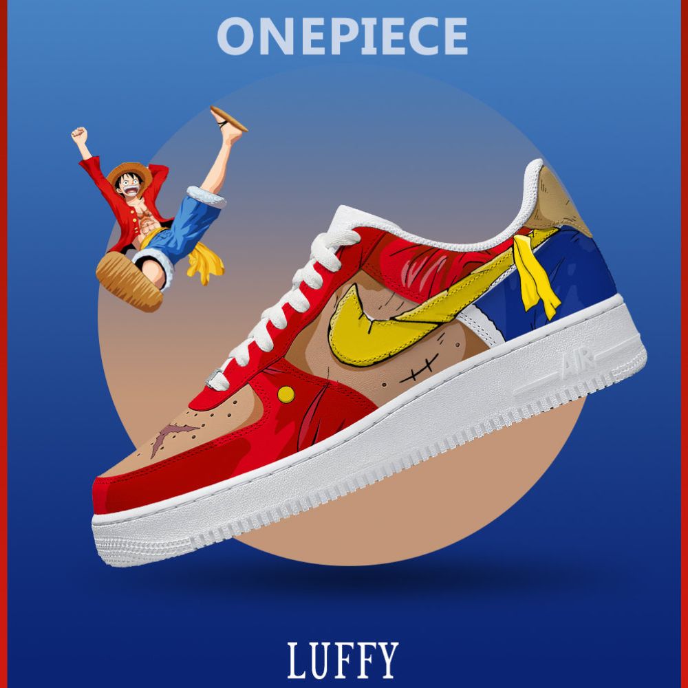 Monkey D. Luffy NO.7 One Piece AF1 Shoes - Shoesmates Monkey D. Luffy NO.7 One Piece AF1 Shoes - Sneakatelier Sneakatelier