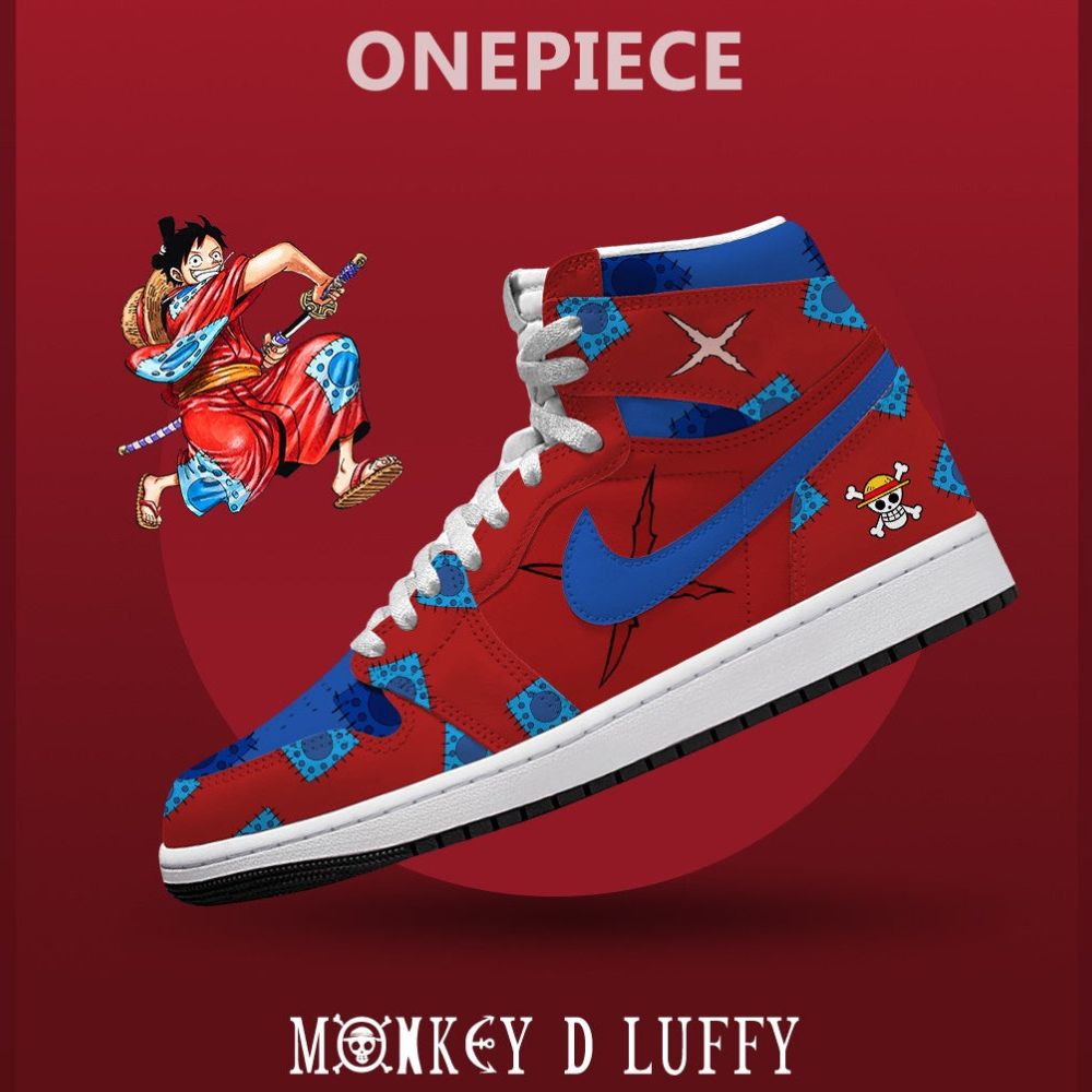 Monkey D. Luffy V.5 One Piece J1 High Top Shoes - Sneakatelier