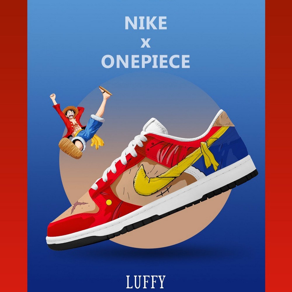 Monkey D. Luffy V.5 One Piece Limited Low Top Shoes - Sneakatelier