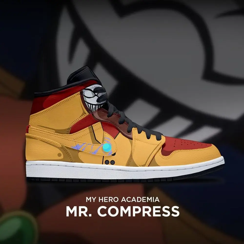 Mr. Compress My Hero Academia Edition High Top Shoes - Sneakatelier