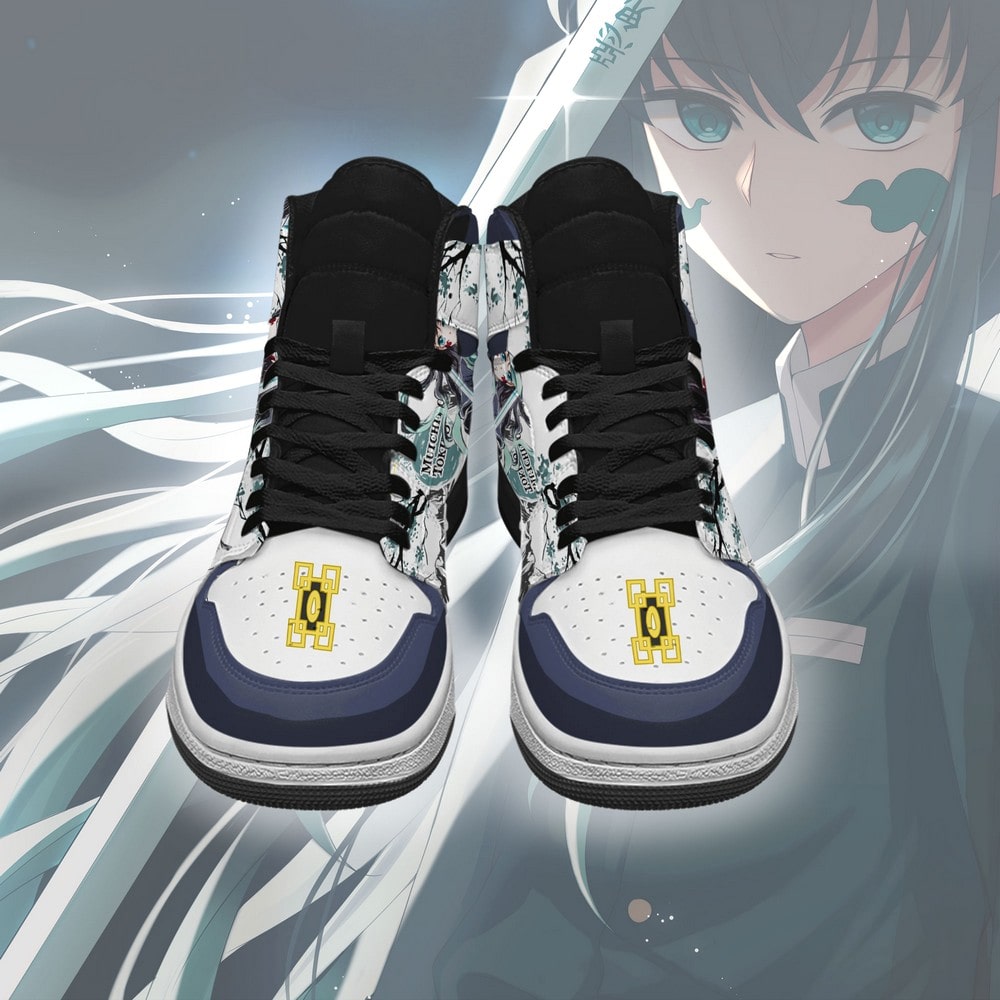 Muichiro Tokito Demon Slayer J1 High Top Shoes - Shoesmates Muichiro Tokito Demon Slayer J1 High Top Shoes - Sneakatelier Sneakatelier