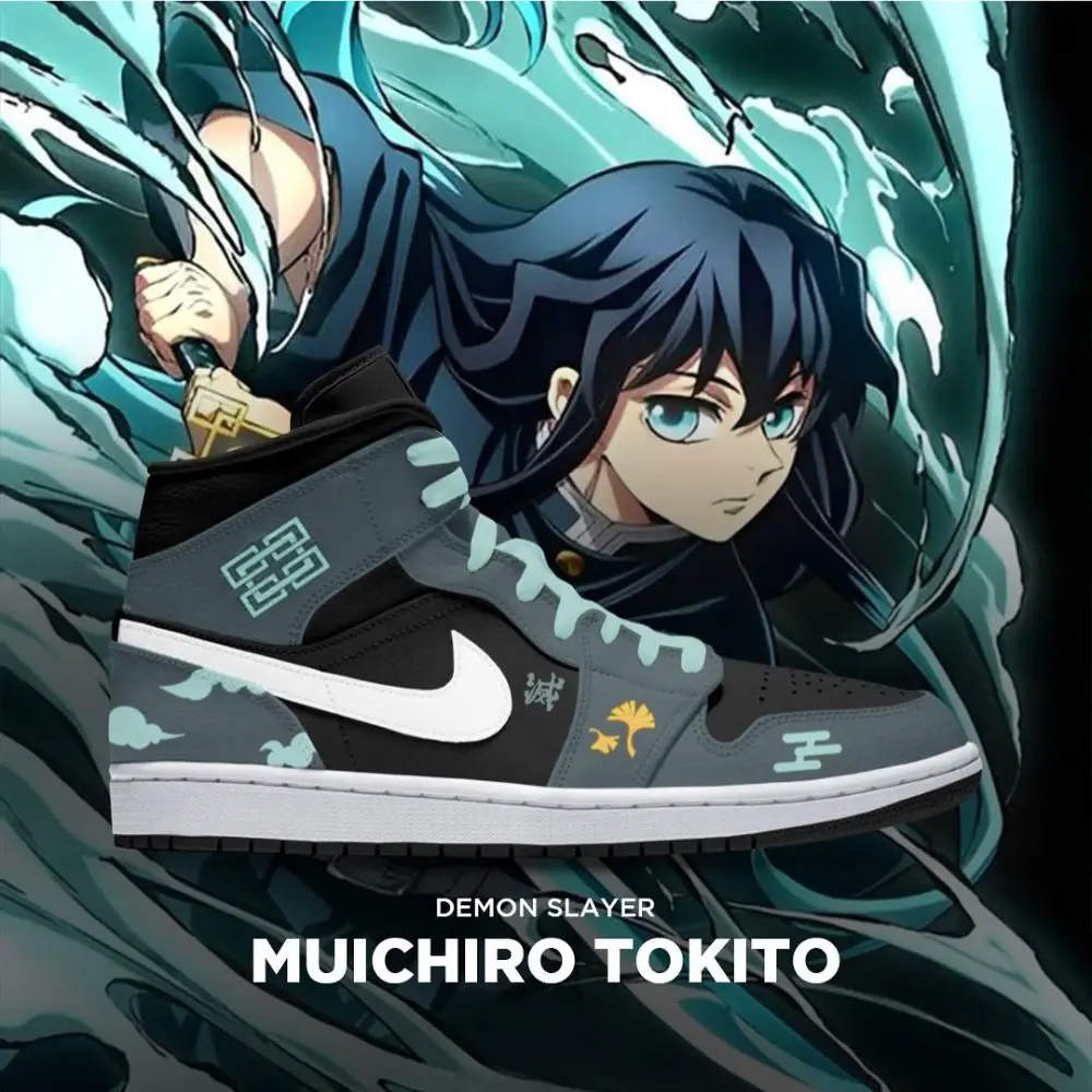 Muichiro Tokito Demon Slayer Limited High Top Shoes - Sneakatelier