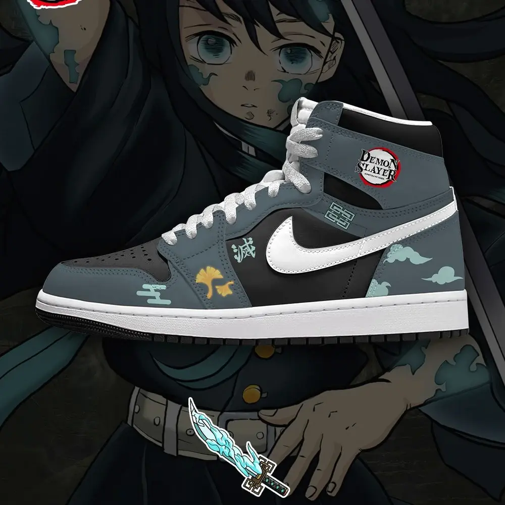 Muichiro Tokito V.1 Demon Slayer Limited Edition High Top Shoes - Sneakatelier