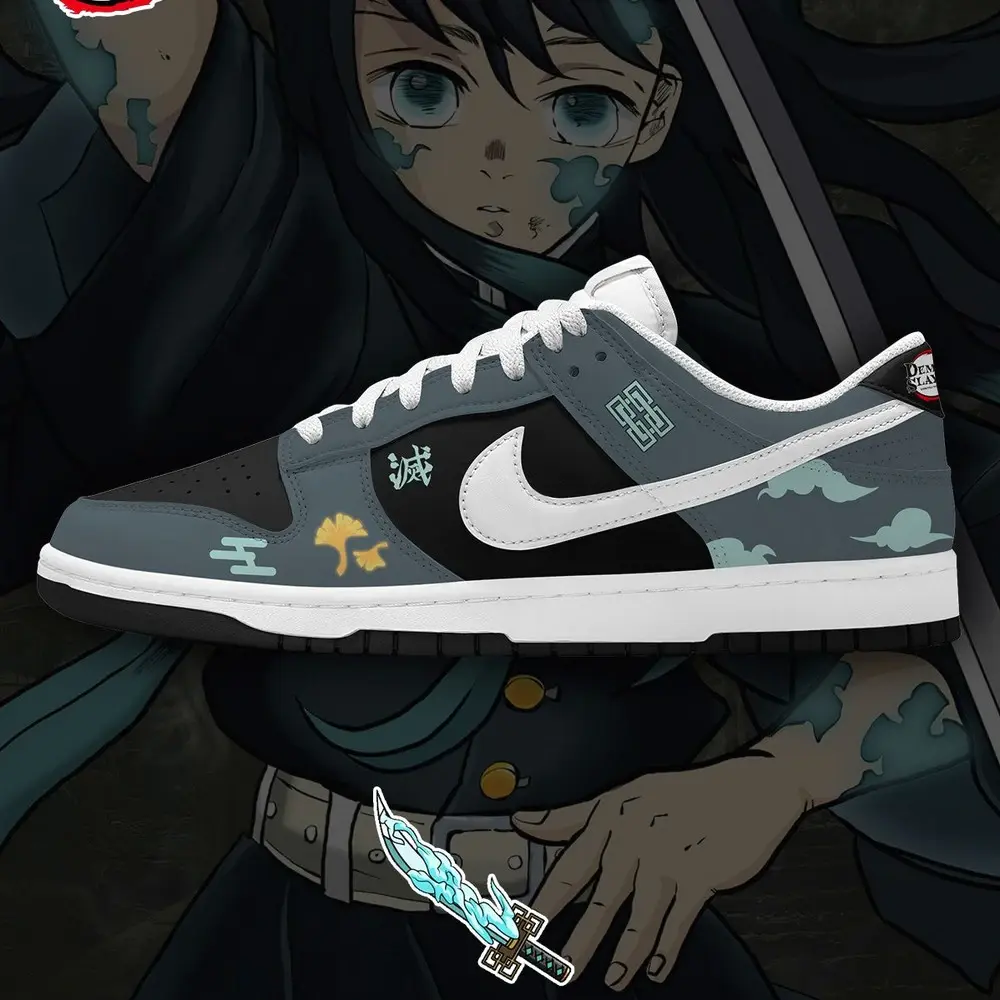 Muichiro Tokito V.1 Demon Slayer Special Design Low Top Shoes - Sneakatelier