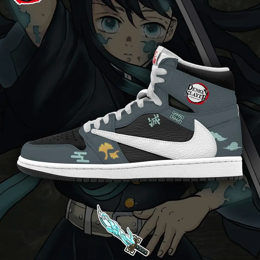 Muichiro Tokito V.2 Demon Slayer Limited Edition High Top Shoes - Sneakatelier