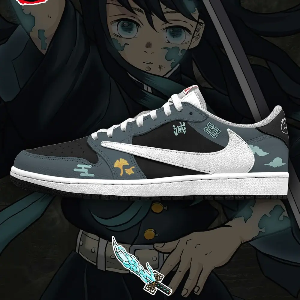 Muichiro Tokito V.2 Demon Slayer Special Design Low Top Shoes - Sneakatelier