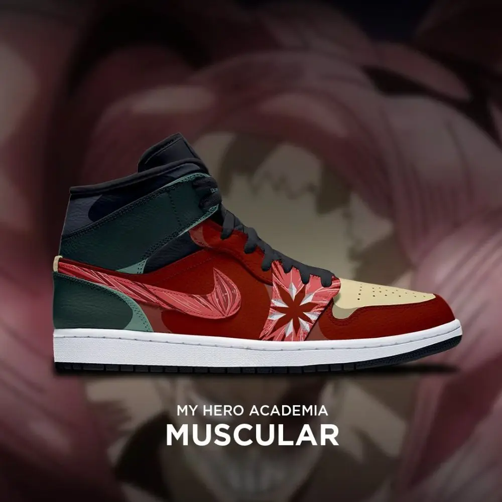 Muscular My Hero Academia Edition High Top Shoes - Sneakatelier