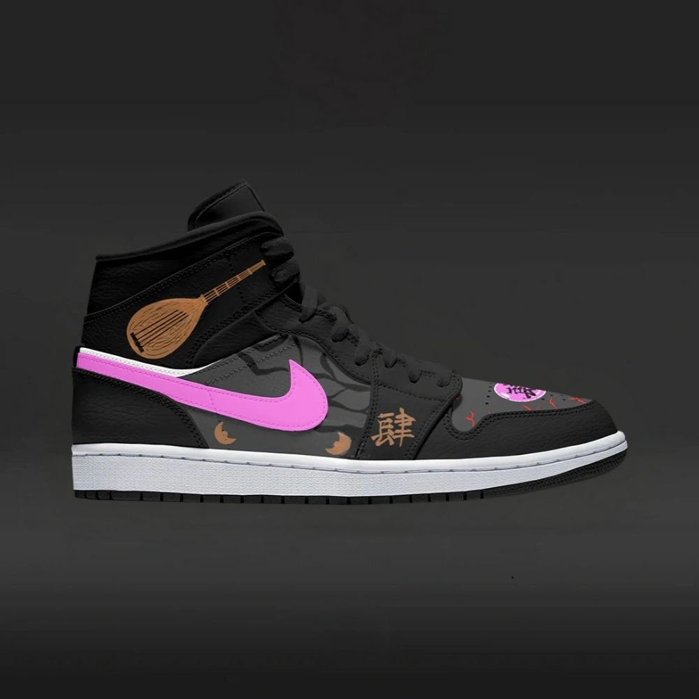 Nakime Demon Slayer Custom High Top Shoes - Sneakatelier