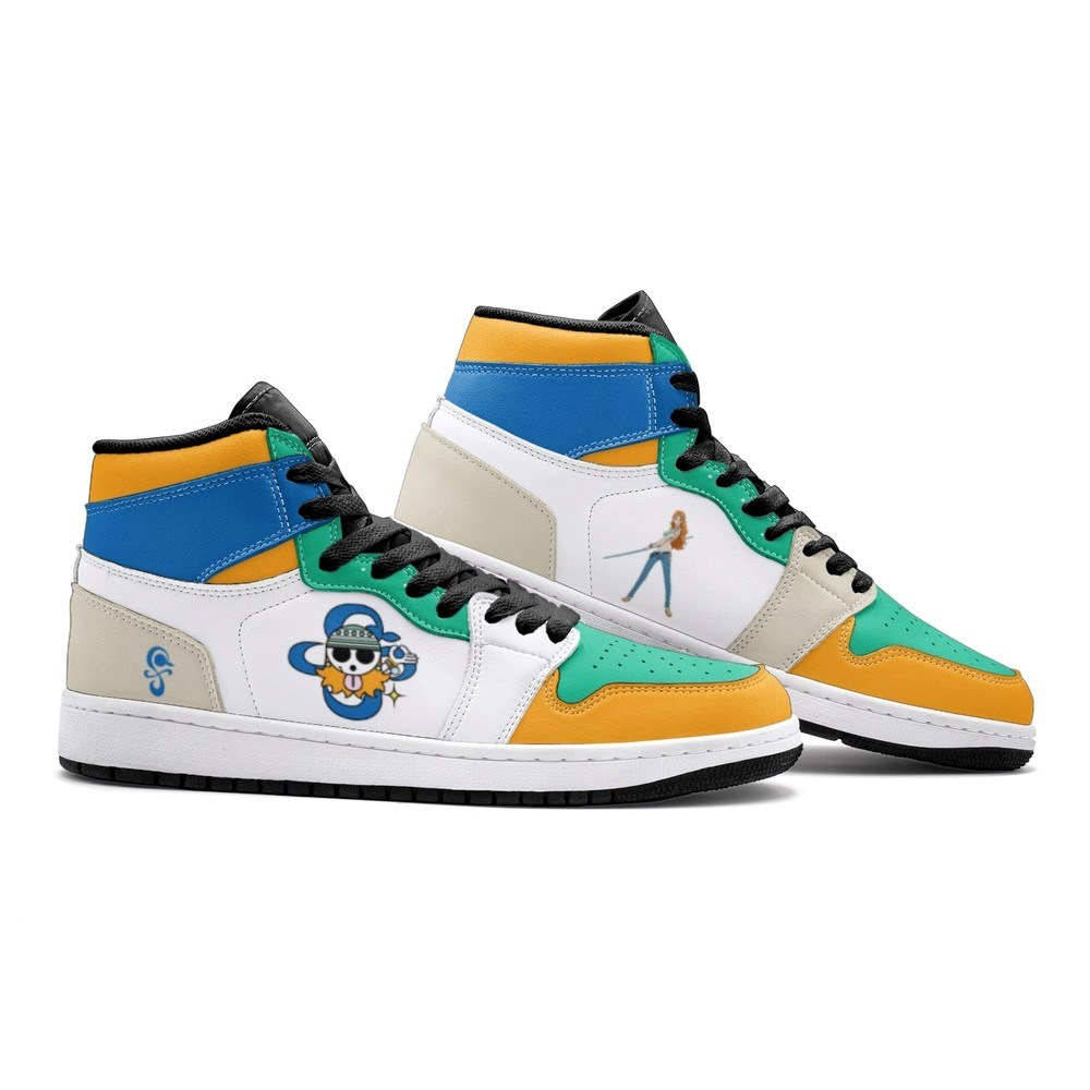 Nami One Piece Air Jordan 1 High Top Shoes - Shoesmates Nami One Piece Air Jordan 1 High Top Shoes - Sneakatelier Sneakatelier