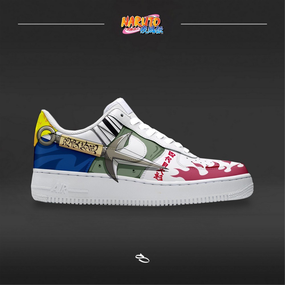 Namikaze Minato Hokage Naruto AF1 Shoes - Sneakatelier