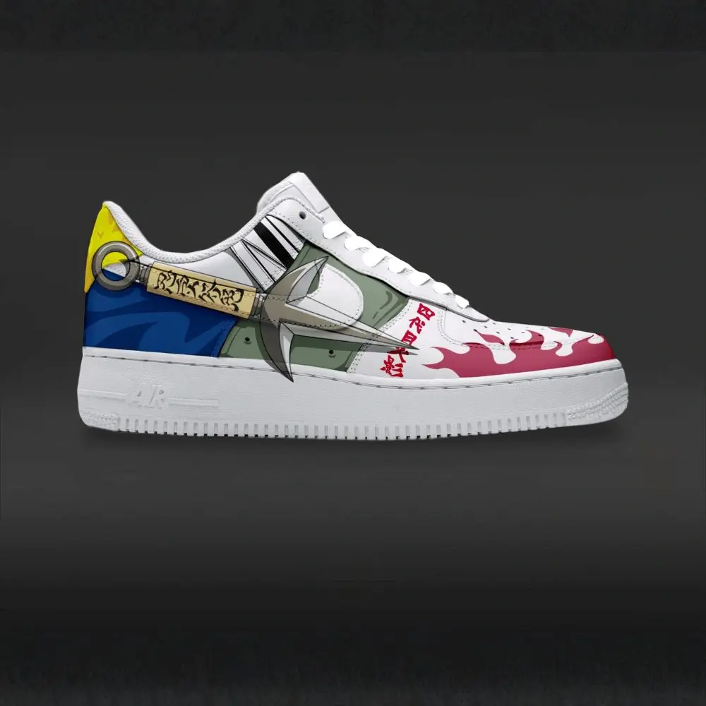 Namikaze Minato Hokage Naruto Edition Low Top Shoes - Sneakatelier