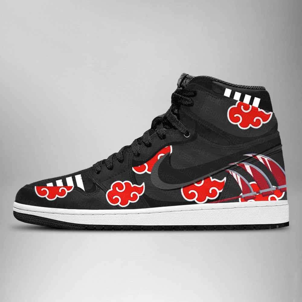 Naruto Akatsuki Hidan AJ1 High Top Shoes Version 2 - Sneakatelier
