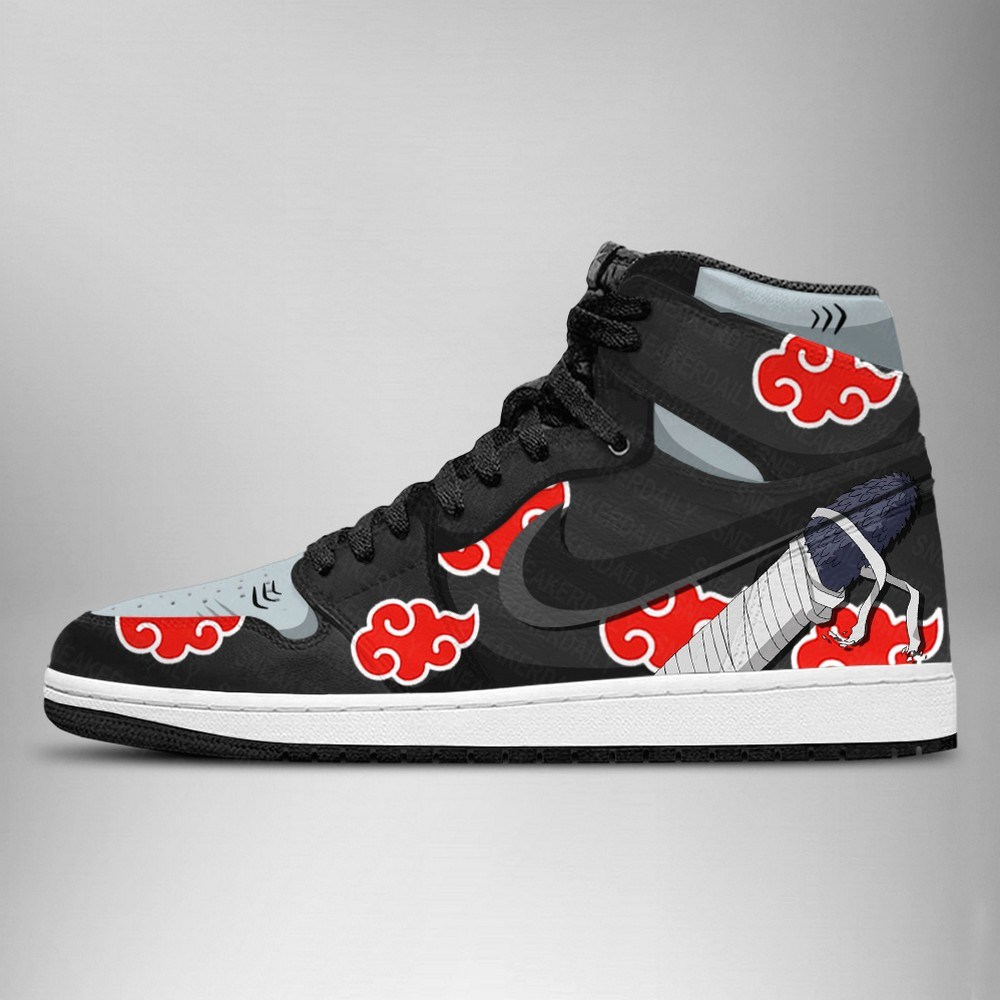 Naruto Akatsuki Kisame AJ1 High Top Shoes - Sneakatelier
