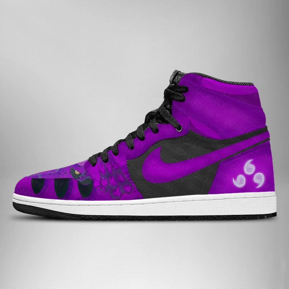 Naruto Sasuke AJ1 High Top Shoes Version 2 - Shoesmates Naruto Sasuke AJ1 High Top Shoes Version 2 - Sneakatelier Sneakatelier