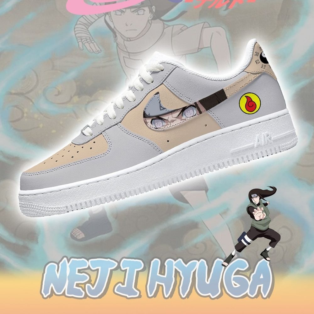 Neji Hyuga Naruto AF1 Shoes - Sneakatelier