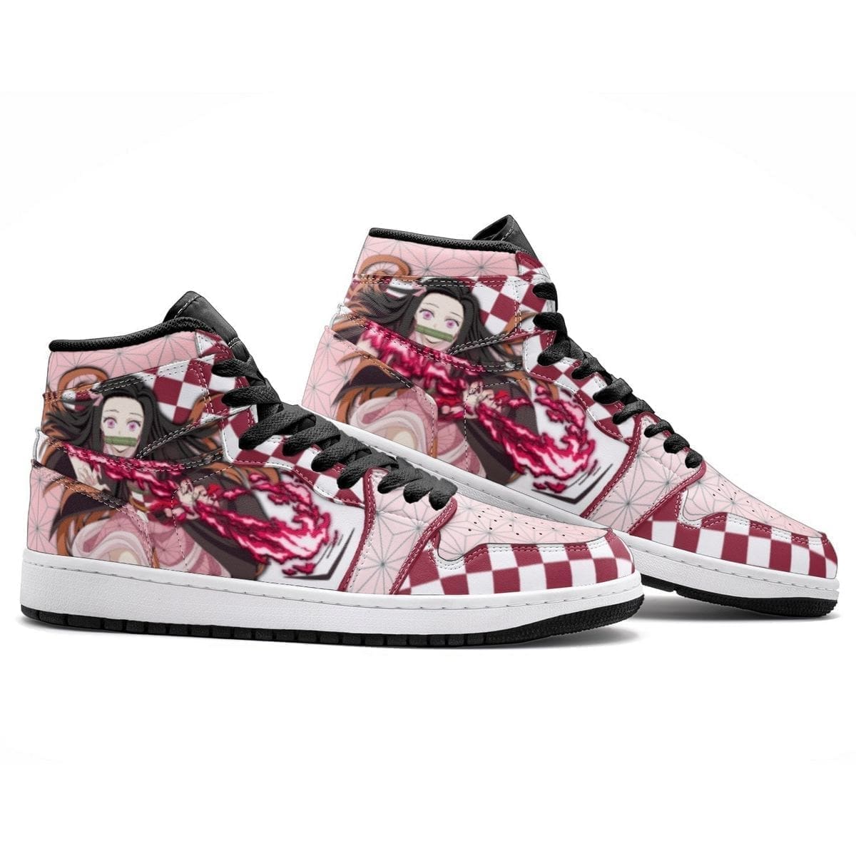 Nezuko Demon Slayer J1 High Top Shoes SMDMSL2 - Shoesmates Nezuko Demon Slayer J1 High Top Shoes SMDMSL2 - Sneakatelier Sneakatelier