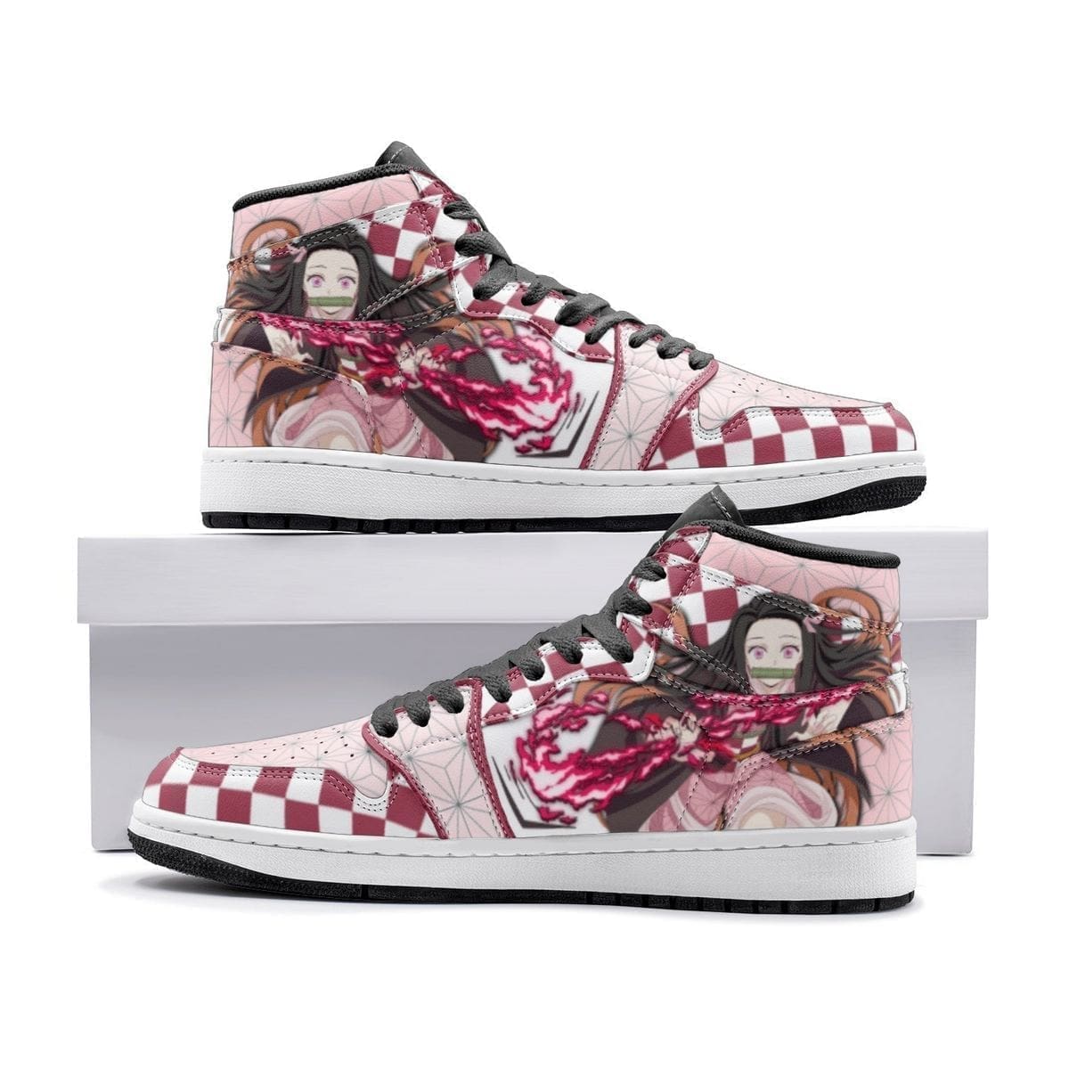 Nezuko Demon Slayer J1 High Top Shoes SMDMSL2 - Shoesmates Nezuko Demon Slayer J1 High Top Shoes SMDMSL2 - Sneakatelier Sneakatelier