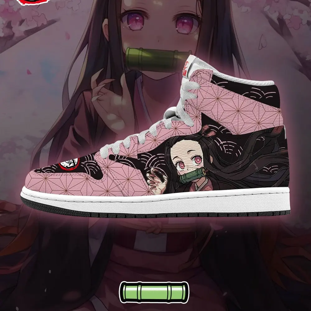 Nezuko Kamado V.2 Demon Slayer Limited Edition High Top Shoes - Shoesmates Nezuko Kamado V.2 Demon Slayer Limited Edition High Top Shoes - Sneakatelier Sneakatelier