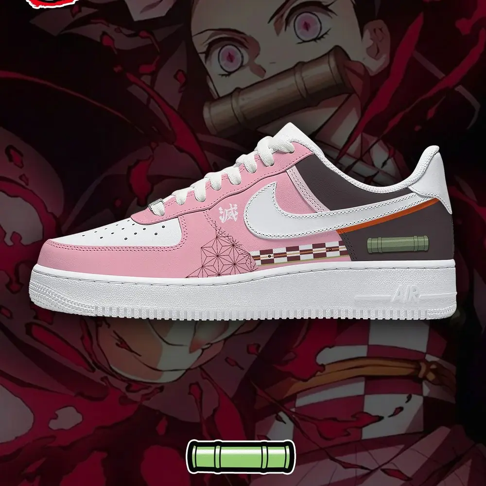 Nezuko Kamado V.2 Demon Slayer Special Design Low Top Shoes - Sneakatelier