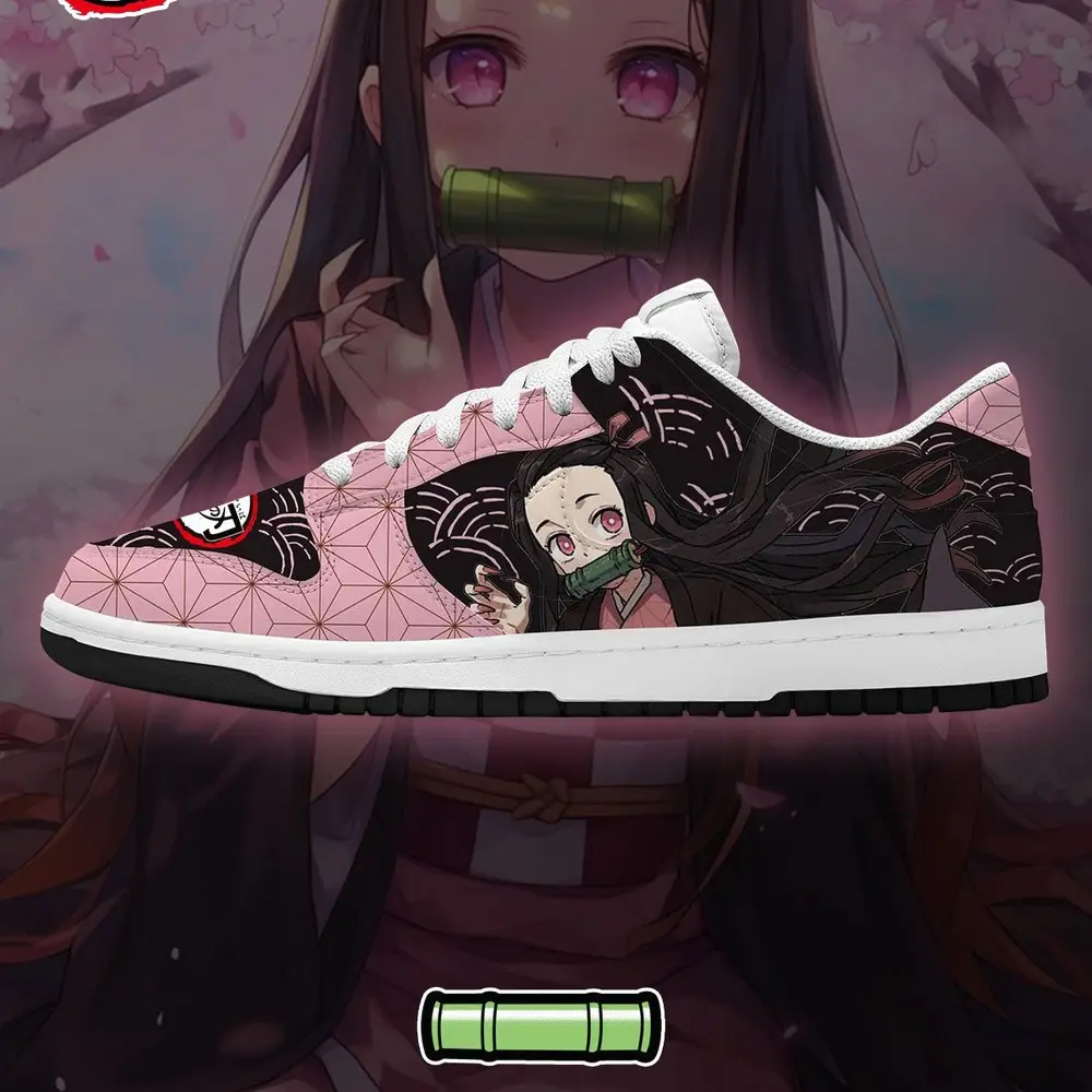 Nezuko Kamado V.3 Demon Slayer Special Design Low Top Shoes - Sneakatelier