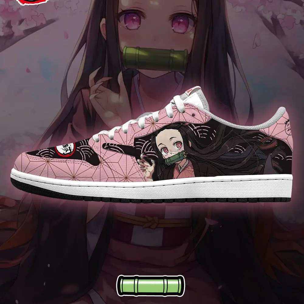 Nezuko Kamado V.4 Demon Slayer Special Design Low Top Shoes - Sneakatelier